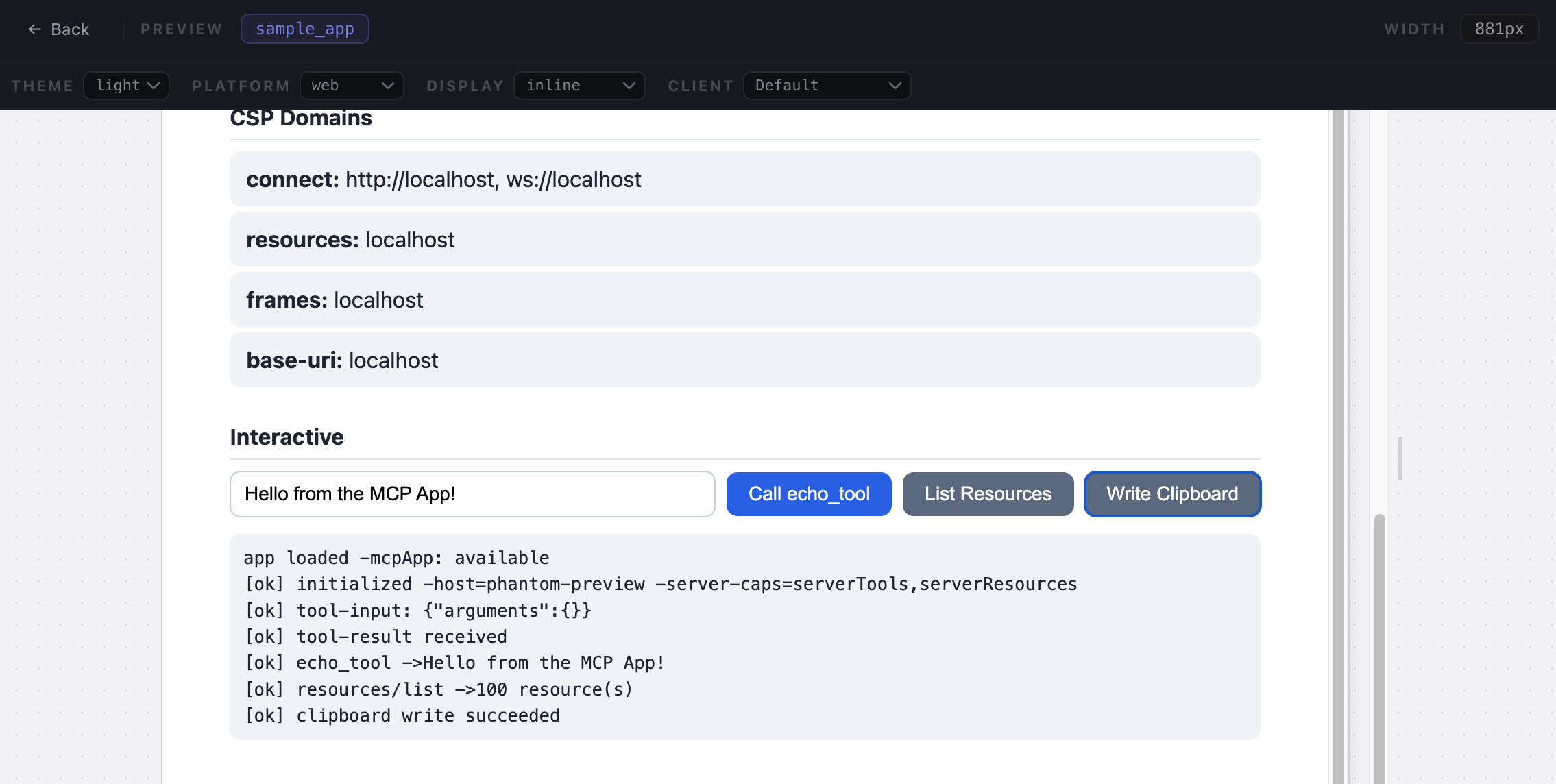 MCP Sample App
